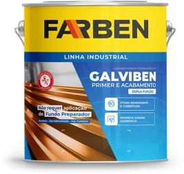 Lata de Farben Galviben primer e acabamento da linha industrial