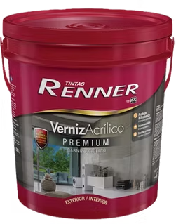 Lata de Verniz Acrílico Premium Renner para uso residencial